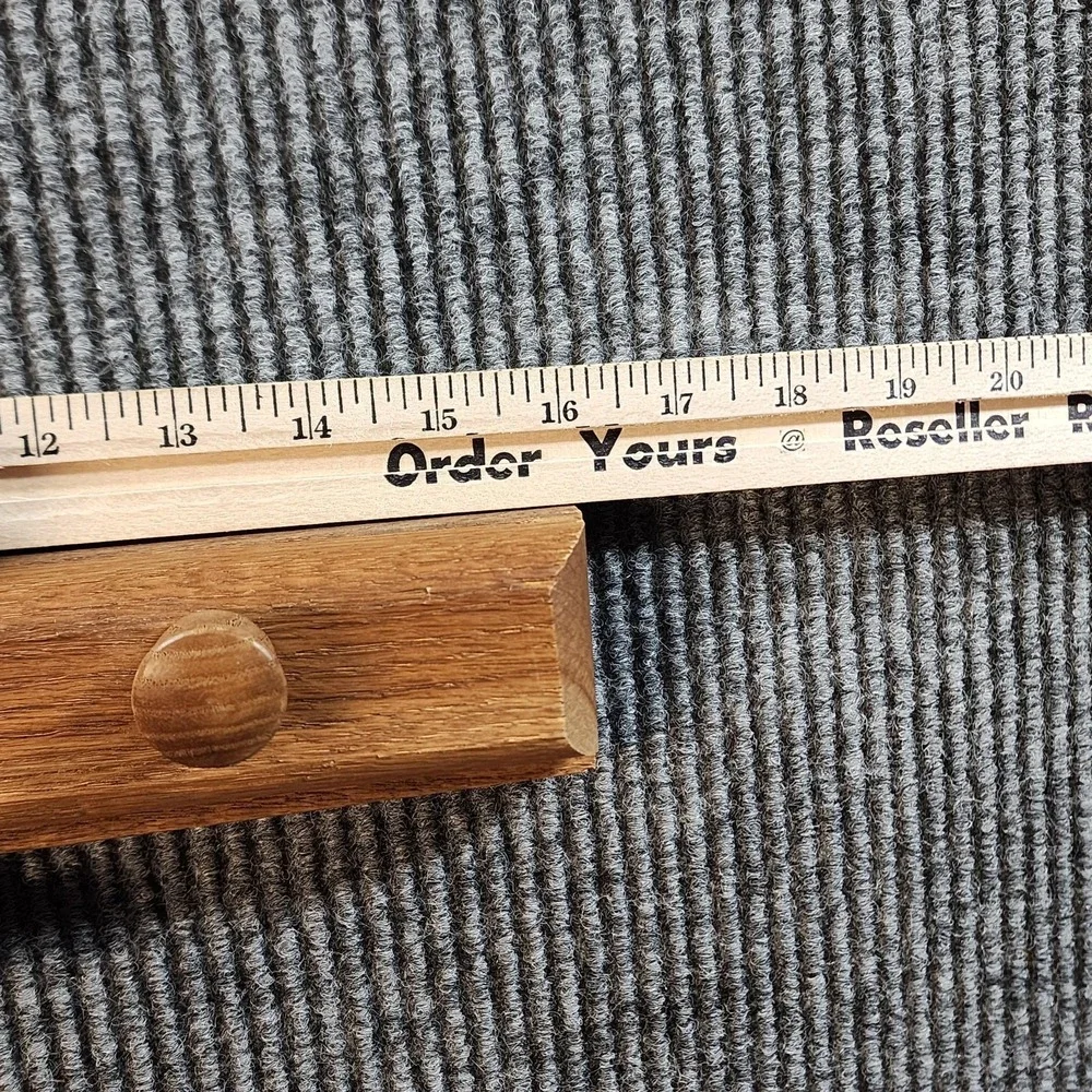 Vintage Solid Oak Quilt Hanger 18